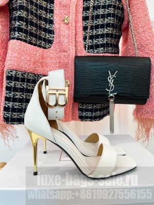 Balmain Women's9.5cm RUDIE Sandals 2022 Collection White