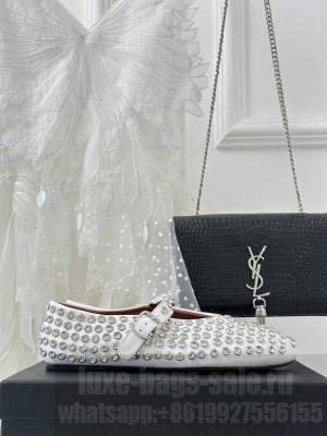 ALAIA BALLERINAS IN STRASS LAMBSKIN 2023