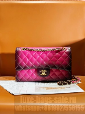 CHANEL CLASSIC 11.12 HANDBAG A01112 RED&BLACK