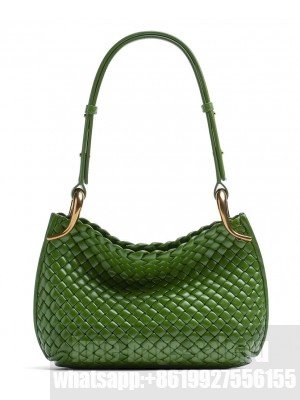 Bottega Veneta Small Clicker Shoulder Bag Green