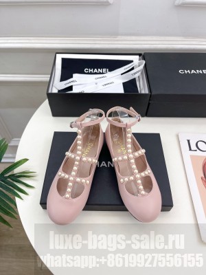 Chanel Goatskin & Imitation Pearls G45752 Pink