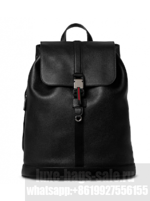 GUCCI LARGE BACKPACK WITH WEB 816750 black