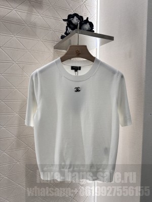 Chanel Knitted short sleeves white