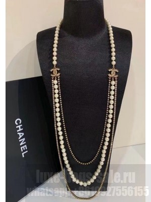 Chanel Pearl Long Necklace AB5660 Spring/Summer 2021 Collection