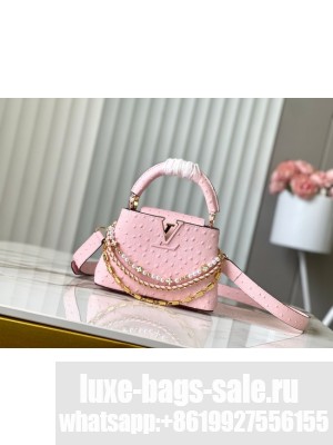 Louis Vuitton Ostrich Capucines Mini M11908 pink