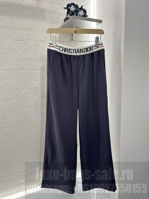 Christian Dior Wide-leg Pants Navy
