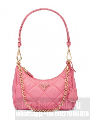 Prada Re-Nylon Mini-Bag 1BC204 Peachblow