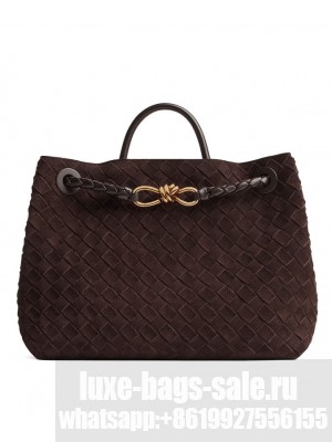 Bottega Veneta Medium Andiamo Dark Coffee