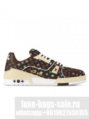 Louis Vuitton Unisex LV Trainer Sneaker 1ACXBV Brown