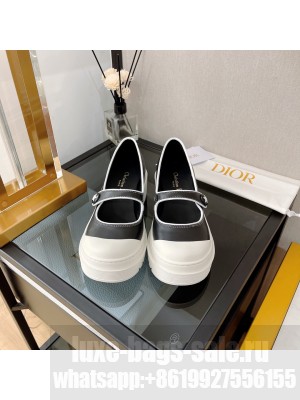 Christian Dior D-DOLL 2.0 PUMP Black/White Supple Calfskin