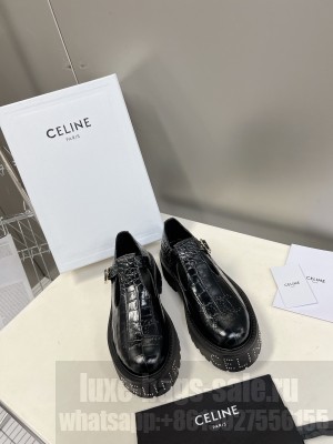 CELINE BULKY TRIOMPHE PERFORATED BABIES IN METALIZED CALFSKIN 03