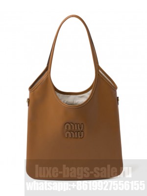 Miumiu IVY Leather Bag 5BG231 Coffee