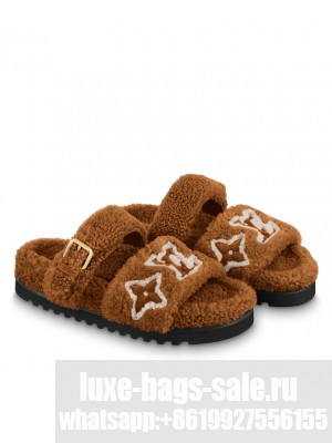 Louis Vuitton Women's Paseo Flat Comfort Mule Coffee