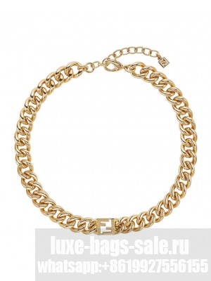 Fendi Women's Forever Fendi necklace 8AK129 Golden