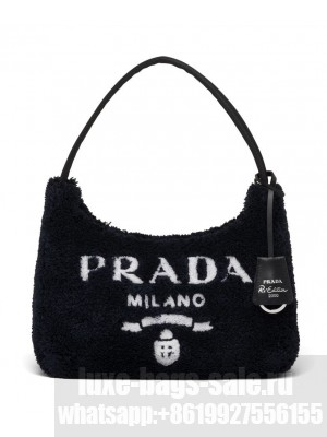 Prada Re-Edition 2000 Terry Mini Bag 1NE515 Black