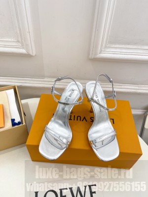 Louis Vuitton Patent calf leather 1AGWZM 6AM Sandal Sliver 2025