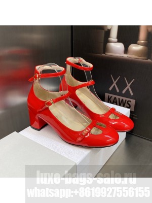 Christian Dior AIME DIOR PUMP 7.5CM Red Patent Calfskin