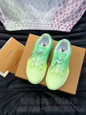 Louis Vuitton Green Millennium Sneakers Man's Sneaker 2023 