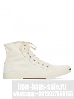 Balenciaga Unisex Paris High Top Sneaker Cream