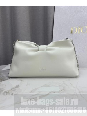Christian Dior Medium Dior Bow Handbag White