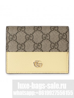 Gucci GG Marmont Small Two-Tone Wallet Yellow