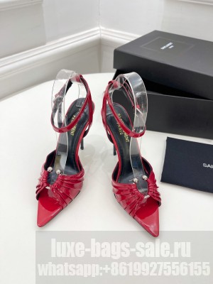 Saint Laurent 10cm Patent Leather Sandals 2022 Collection 05