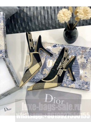 DIOR HEEL 9.5CM J'ADIOR SLINGBACK PUMPS TECHNICAL FABRIC 04