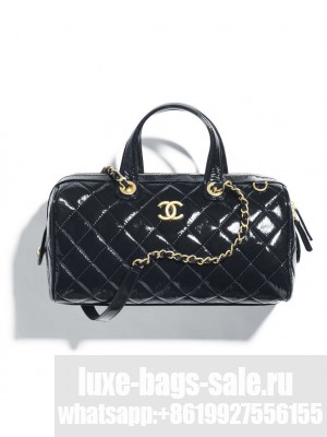 Chanel Large Bowling Bag Black