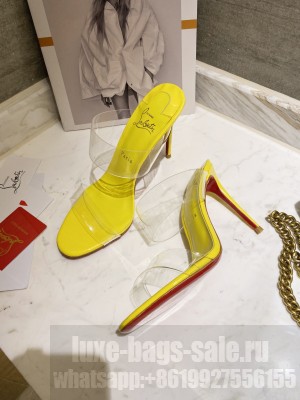 Christian Louboutin Just Nothing 10 mm Mule Yellow 2021 Collection