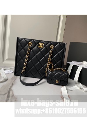 Chanel SMALL SHOPPING BAG AS4940 black