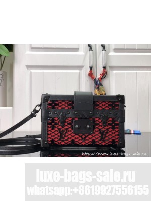 Louis Vuitton LV M20353 Louis Vuitton Petite Malle Handbag Black