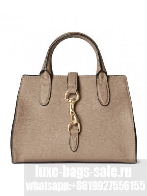 Gucci Small Tote Bag With Hook Closure 795349 Light Gray
