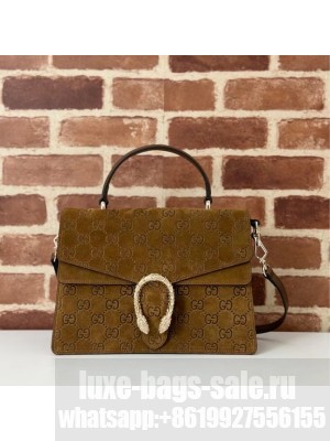 GUCCI SUEDE OPHIDIA TOTE BAG 813399 brown