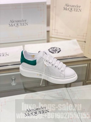 Alexander McQueen Oversized Platform Lace Up Creeper Sneakers Spring/Summer 2020 Collection, Suede Emerald Green