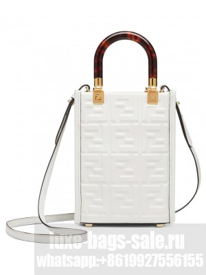 Fendi Mini Sunshine Shopper 8BS051 Cream