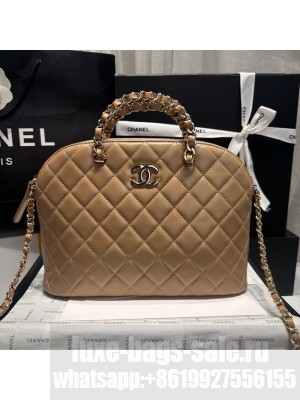 CHANEL SMALL SHOPPING BAG AS3969 Dark Beige