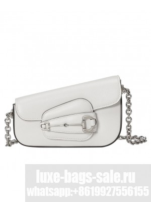 Gucci Horsebit 1955 Mini Shoulder Bag 774209 White