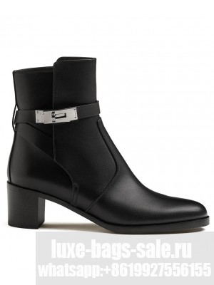 Hermes Women's Frenchie 50 Ankle Boot Black