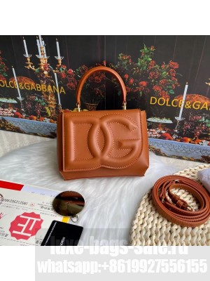 Dolce & Gabbana leather bag G6002 brown