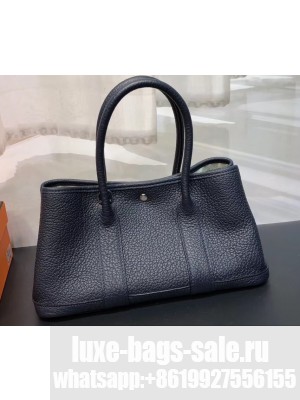 Hermes Mini Garden Party Bag in original togo leather Dark Blue
