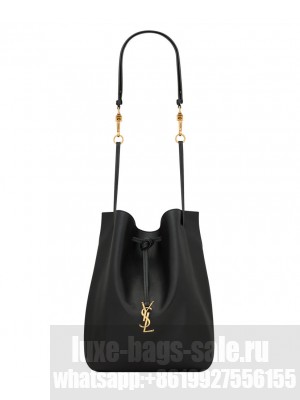 Saint Laurent Paris Vii Pochon In Lambskin Black