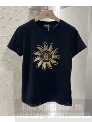 Chanel Women's Cotton T-shirt Black