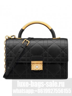 Christian Dior Medium Dior Ange Bag Black