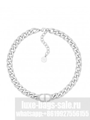 Christian Dior Women's 30 Montaigne Necklace Silver