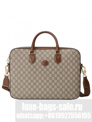 Gucci Business Case With Interlocking G 674140 Coffee