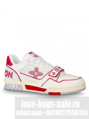 Louis Vuitton Men's LV Trainer Sneaker Red