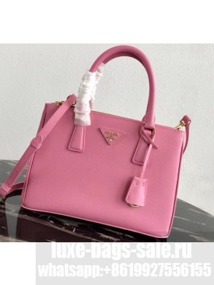 Prada Galleria Small Saffiano Leather Bag 1BA863 Pink