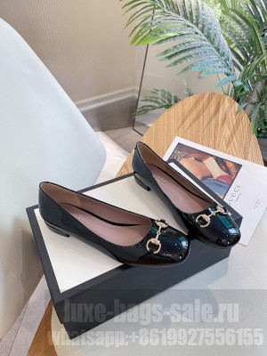 Gucci Women's ballet flat with Horsebit Black