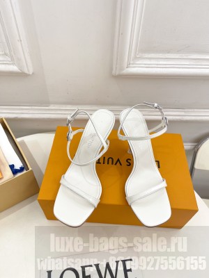 Louis Vuitton Patent calf leather 1AGWZM 6AM Sandal White 2025