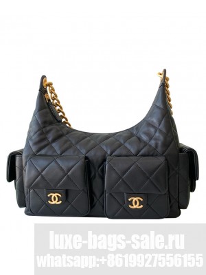 Chanel Maxi Hobo Bag AS5302 Black